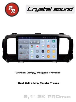 Автомагнитола RedPower 85075PROmax для Citroen Jumpy (2016+), Peugeot Traveller, Expert (2017+), Opel Zafira Life (2019+), Toyota PROACE (03.2016-н.в.)