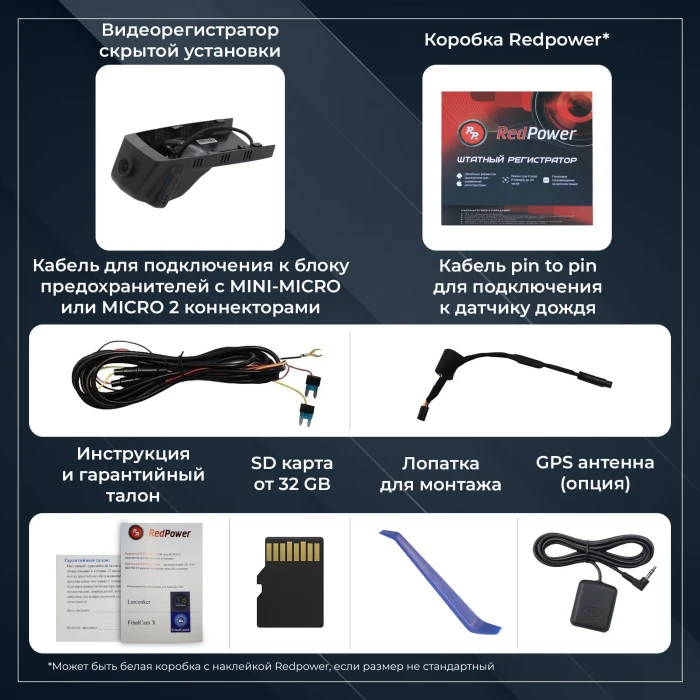 Штатный видеорегистратор RedPower DVR-BMW-G для BMW (2011+)