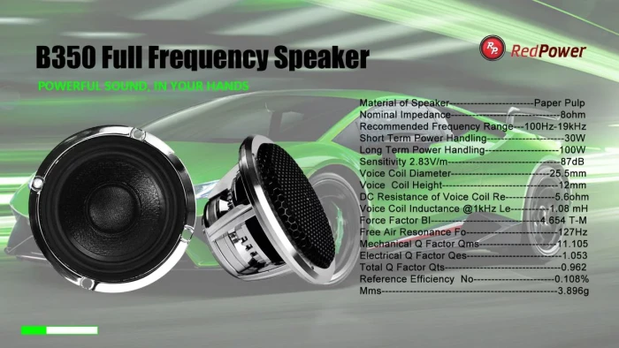 Комплект СЧ динамиков RedPower B350 Expert