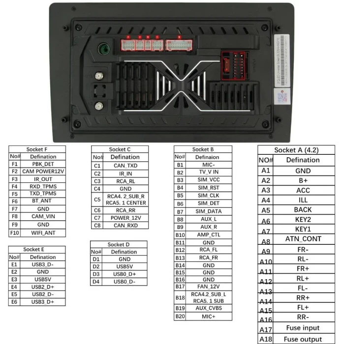 Автомагнитола RedPower 80009B для Honda CRV 3-поколение (03.2007-08.2012)