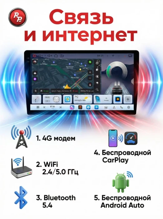 Автомагнитола RedPower 800 SMART 4/64 Гб 9 дюймов (без рамки и проводки)