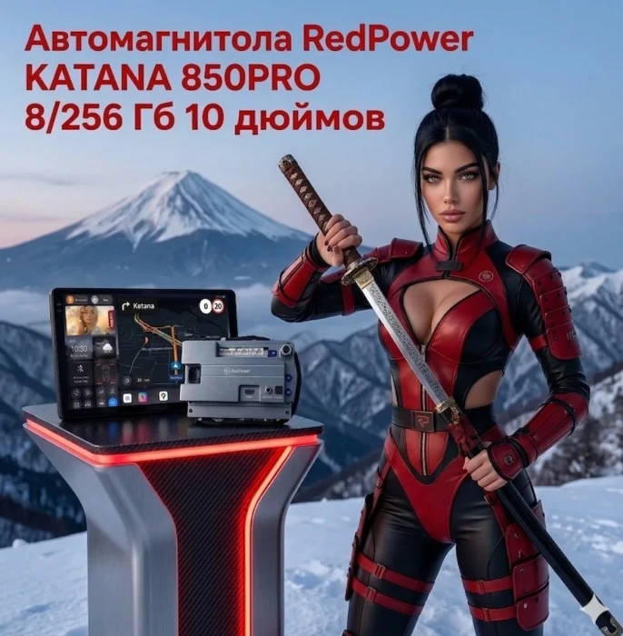 Автомагнитола RedPower KATANA 850PRO 8/256 Гб 10 дюймов (без рамки и проводки)