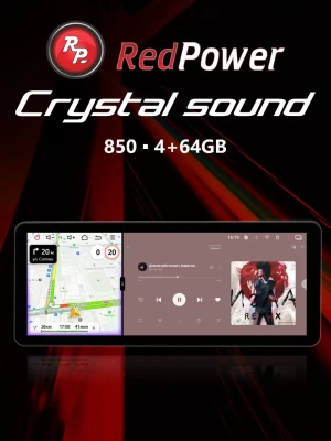 Автомагнитола RedPower 850 - 4/64 Гб 12,3' XLM SPLIT (Mercedes Style) без рамки и проводки